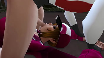 Team rocket stumbles across a busty trainer