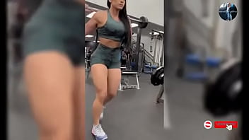 Fitness woman likes to show off all naked