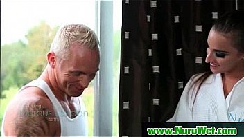 Asian masseuse takes a load in her mouth 16