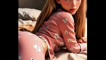 Wrapped In Soft Pink Pajamas And Morning Light Rapunzel Looks As Gentle As A Dream Her Golden Hair Spills Across The Bed Like Sunlight Caught In Fabric — Warmth Comfort And A Touch Of Magic thumbnail