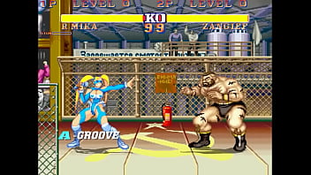 Cute game lady having sex in ryona fighter2 erotic gameplay