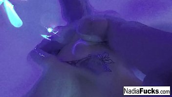 Hot babe gets all the dildos