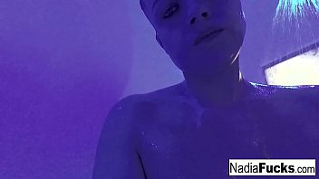 Hot babe gets all the dildos