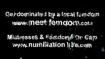 Time for your daily cum feeding cei