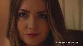 Naughty big tits lesbian slave fingering herself with madame in sight