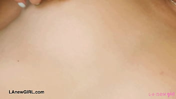 Stunning brunette naked close up