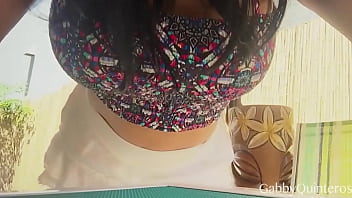 Tempting meximilf gabby quinteros toys with her clit & boobs