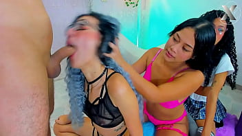 Row of blowjobs jazmin and her friends