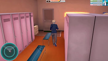 Teen gets facial and sex on desk