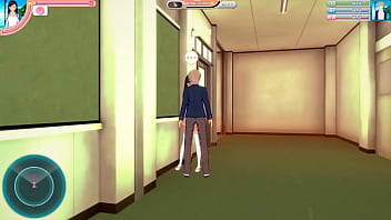 Teen gets facial and sex on desk