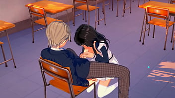 Teen gets facial and sex on desk