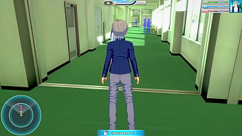 Teen gets facial and sex on desk