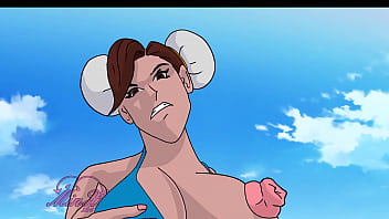 Chun li shaking ass and titts