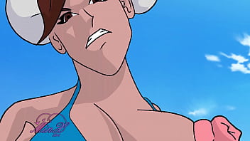 Chun li shaking ass and titts