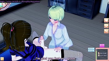 My manager makes me a cum covered mess because i stopped streaming futa