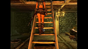 A quick peek up lydia's skirt