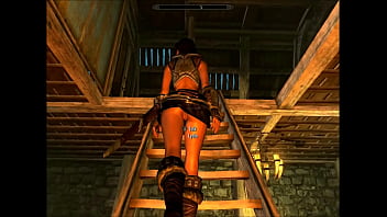 A quick peek up lydia's skirt