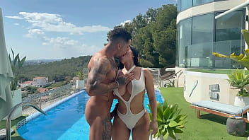 Oiled ass and rough sex in the garden with pornstar sara retali & leo santos