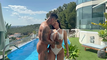 Oiled ass and rough sex in the garden with pornstar sara retali & leo santos