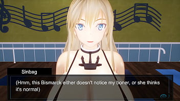 Kancolle ship bismarck was taken advantage while exercising