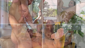 Wild house fuck with linda lan ends in sunroom creampie