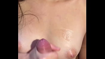 Sitting on dick and playing with my tits