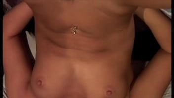 This slut has a tight pussy and he fucks it in every position