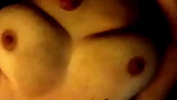 Nice natural tits getting covered in cum