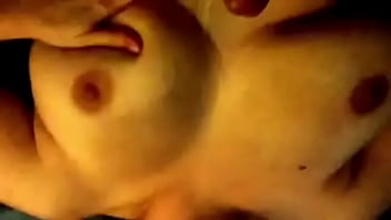 Nice natural tits getting covered in cum