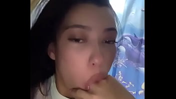 Gagging myself for daddy latina teen pukes