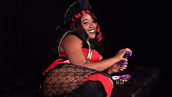 Nina rivera plays with her wet pussy as a sexy pirate