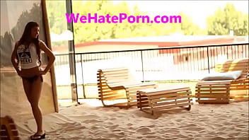 The camera zooms in close on the bikini butts of miss reef contestants