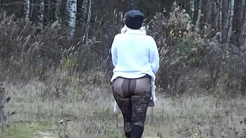 Walk without skirt on the road