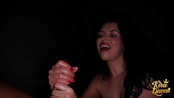 Kira’s tits bounce as she deepthroats freaky’s huge shaft