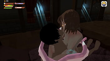 Femdom university demon house scene