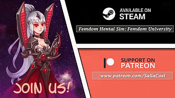 Femdom university demon house scene