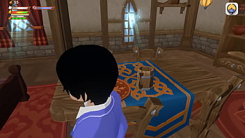 Femdom university demon house scene