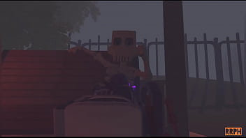 Horny rec room whore fucks a skeleton in crescendo