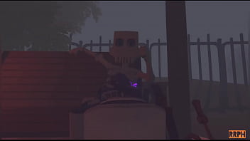 Horny Rec Room Whore Fucks A Skeleton In Crescendo thumbnail
