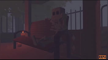 Horny rec room whore fucks a skeleton in crescendo