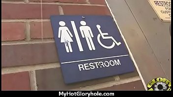 Gloryhole cock licking and sucking interracial 19