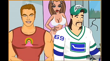 Big ass blonde gets plowed by manly stud