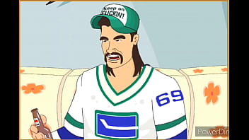 Big ass blonde gets plowed by manly stud