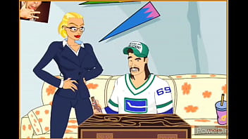 Big ass blonde gets plowed by manly stud