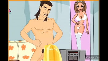 Big ass blonde gets plowed by manly stud