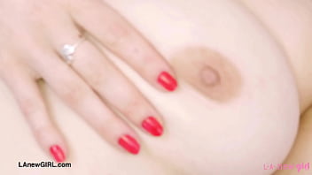 Dark haired it girl naked close up