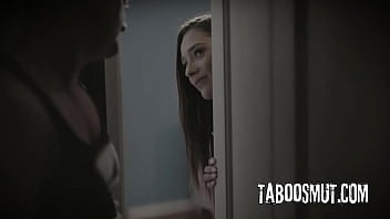 Stepdad bangs his brunette teen stepdaughter