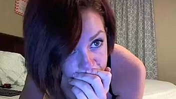 Hot brunette milf on live webcam