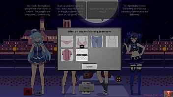 Strip poker with aqua mari & noire gets out of hand—ends in a heated show