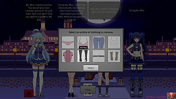 Strip poker with aqua mari & noire gets out of hand—ends in a heated show